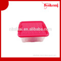 Plastic food container rectangular with lid